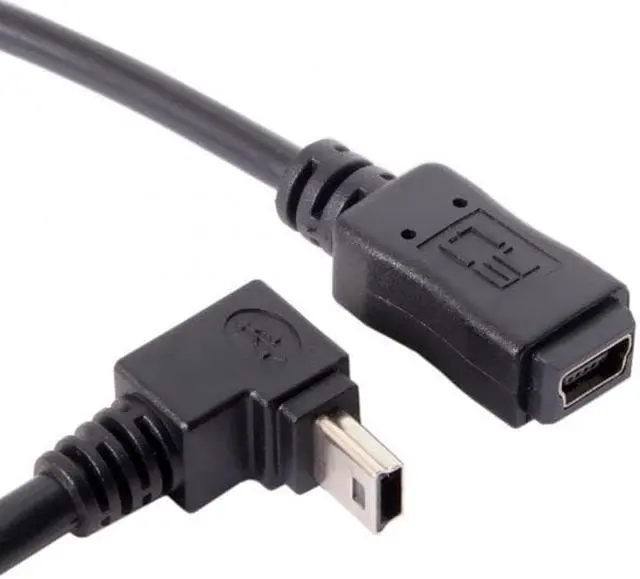 Main image of Chenyang Cable GPS Mini USB 5P 90D Up Angled Male to Mini USB 5Pin Female Extension Cable