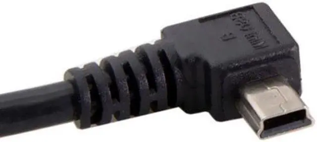 Alt view image 2 of 7 - Xiwai CY  U2-057-LE-3.0M Mini USB B Type 5pin Male Left Angled 90 Degree to USB 2.0 Male Data Cable with Ferrite 3.0m