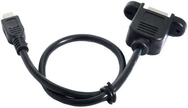Alt view image 7 of 7 - Cablecc CY U2-059 Mini USB 5pin Male to USB B Female Panel Mount Type Cable With Screws