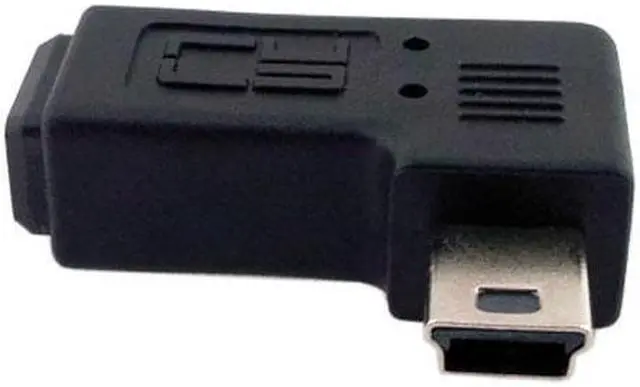 Alt view image 5 of 7 - Chenyang Cable Mini USB 2.0 5P Male to Female M to F Extension Adapter 90 Degree Right Angled