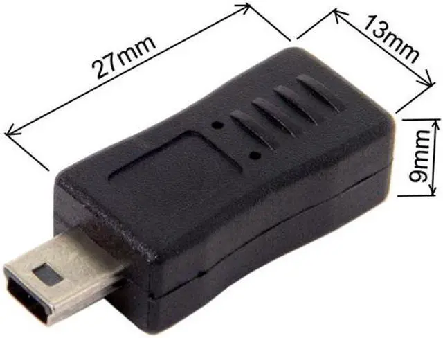 Alt view image 5 of 7 - Cablecc CY U2-071 Moto HTC Nokia Moto Phone Micro USB Female to Mini USB Male data charger Adapter