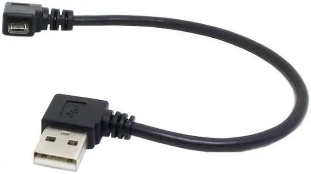 Alt view image 5 of 7 - Cablecc CY U2-075-LE Left angled 90 degree Micro USB 5pin Male to Left Angled USB Data Charge Cable 20cm for Cell phoneTablet
