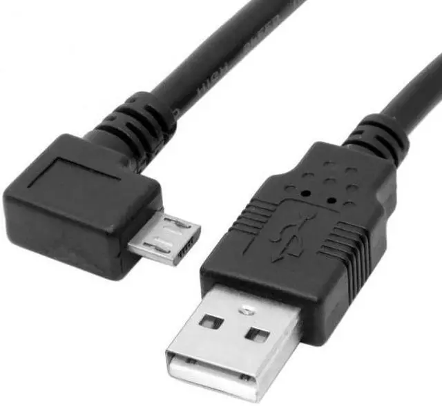 Alt view image 5 of 7 - Jimier Cable Left angled 90 degree Micro USB Male - USB Data Charge Cable for i9100 9220 9250