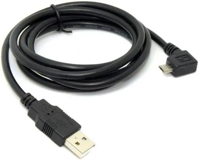 Alt view image 6 of 7 - KAIBOXIXI 1.5m Left Angled 90 degree Micro USB Male to USB 2.0 Data Charge Cable for Cell Phone & Tablet