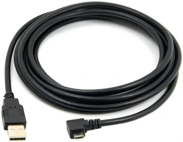Alt view image 4 of 7 - KAIBOXIXI 3m Left Angled 90 Degree Micro USB Male to USB 2.0 Data Charge Cable for Cell Phone & Tablet