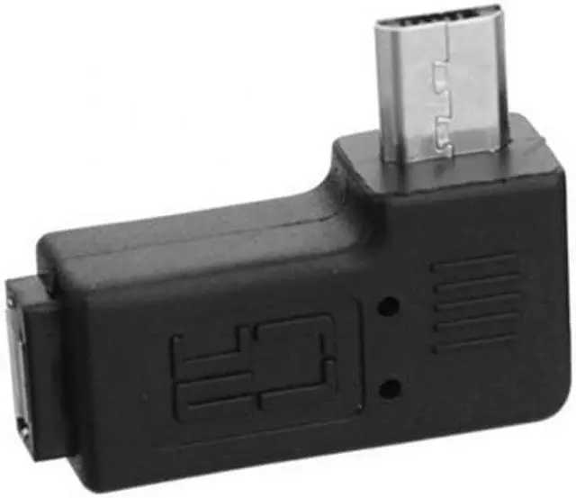 Alt view image 7 of 7 - Jimier Cable Micro USB 2.0 5Pin Male to Female M - F Extension Adapter 90 Degree Right Angled