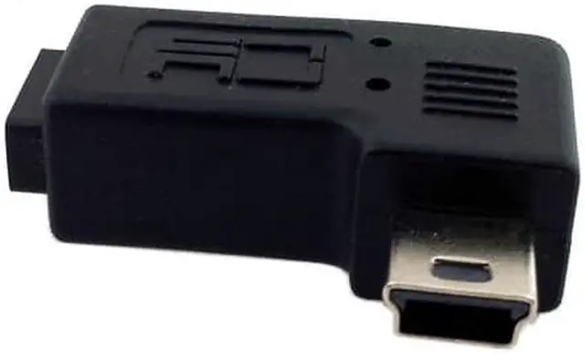 Alt view image 6 of 7 - Jimier Cable 90 Degree Right Angled Mini USB Male to Micro USB Female Data Sync Power Adapter