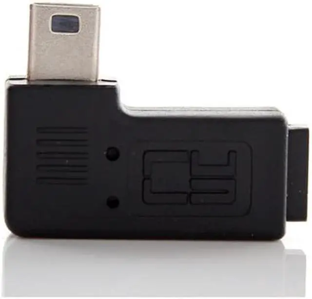 Alt view image 7 of 7 - Jimier Cable 90 Degree Right Angled Mini USB Male to Micro USB Female Data Sync Power Adapter