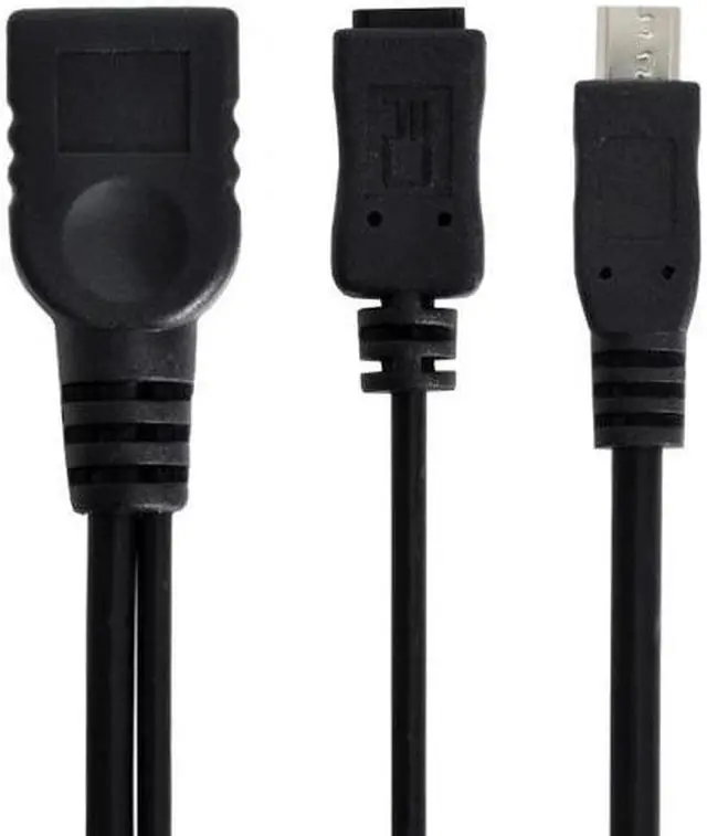 Alt view image 5 of 7 - Jimier Cable Black Color Micro USB 2.0 OTG Host Flash Disk Cable with Micro USB power  for Galaxy S3 i9300 S4 i9500 Note2 N7100 Note3 N9000 & S5 i9600