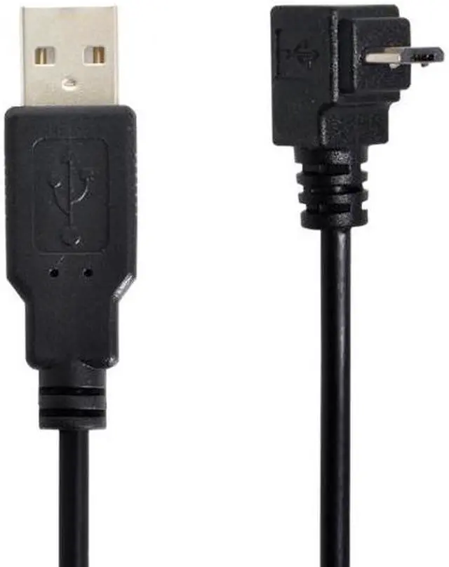Alt view image 2 of 7 - Jimier Cable up angled 90 degree Micro USB Male to USB Data Charge Cable for i9500 9300 N7100