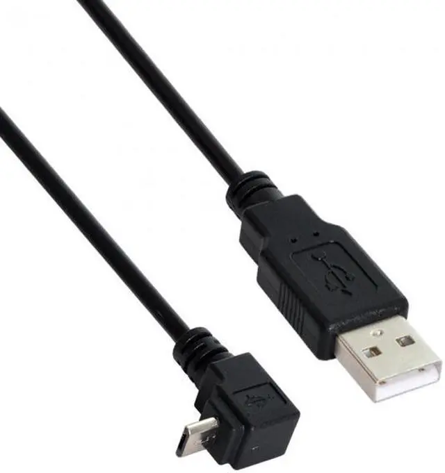 Alt view image 3 of 7 - Jimier Cable up angled 90 degree Micro USB Male to USB Data Charge Cable for i9500 9300 N7100