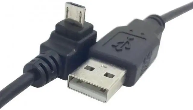 Alt view image 7 of 7 - Jimier Cable up angled 90 degree Micro USB Male to USB Data Charge Cable for i9500 9300 N7100