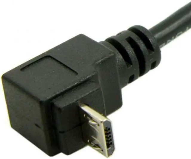 Alt view image 4 of 7 - Jimier Cable Down angled 90 degree Micro USB to USB Data Charge Cable for i9500 9300 N7100
