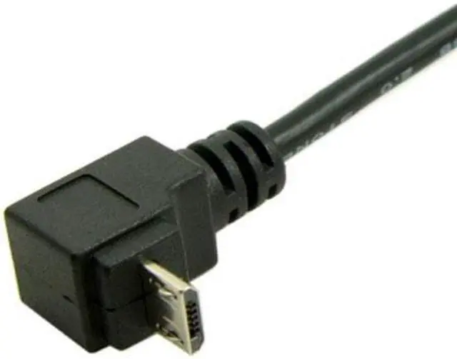 Alt view image 3 of 7 - Jimier Cable 100cm Down Angled 90 Degree Micro USB Male to USB Data Charge Cable for Cell Phone & Tablet
