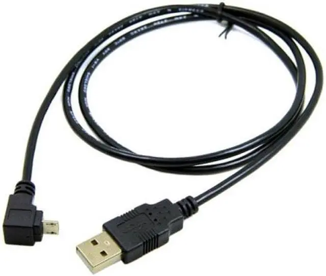 Alt view image 4 of 7 - Jimier Cable 100cm Down Angled 90 Degree Micro USB Male to USB Data Charge Cable for Cell Phone & Tablet