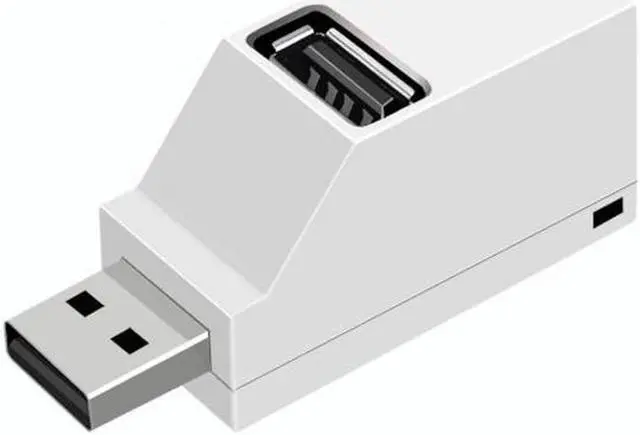 Alt view image 5 of 7 - Jimier Cable White Vertical Type USB 2.0 3 Ports Hub Bus power For Mouse & Flash Disk & Laptop Macbook Notebook PC