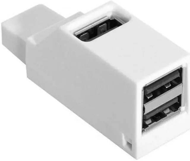 Alt view image 7 of 7 - Jimier Cable White Vertical Type USB 2.0 3 Ports Hub Bus power For Mouse & Flash Disk & Laptop Macbook Notebook PC