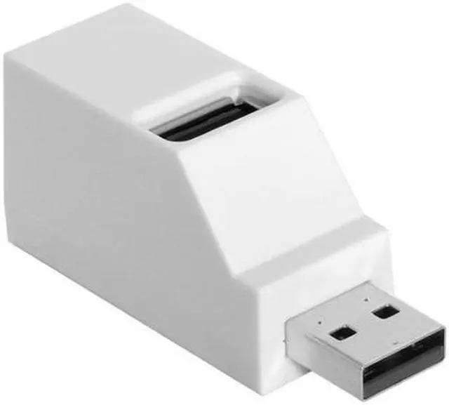 Alt view image 6 of 7 - Jimier Cable White Vertical Type USB 2.0 3 Ports Hub Bus power For Mouse & Flash Disk & Laptop Macbook Notebook PC