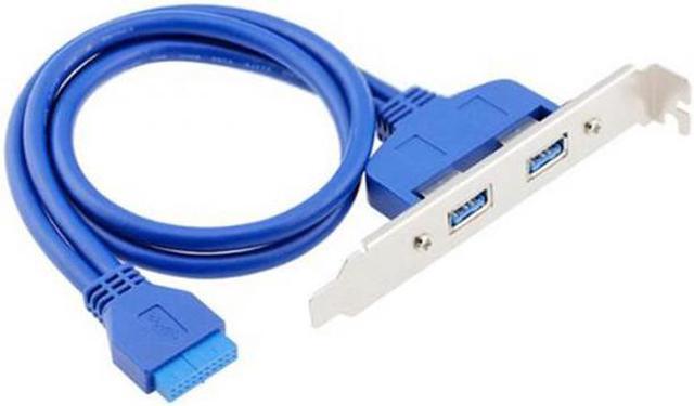 Alt view image 5 of 5 - CYSM Internal 2Pin USB 3.0 Female Mount panel  to Motherboard 20pin cable with PCI bracket