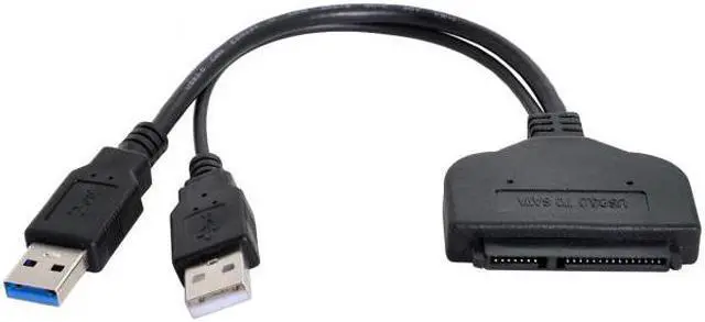 Alt view image 2 of 7 - Chenyang Cable USB 3.0 to SATA 22Pin 2.5" Hard disk driver Adapter With extral USB Power cable
