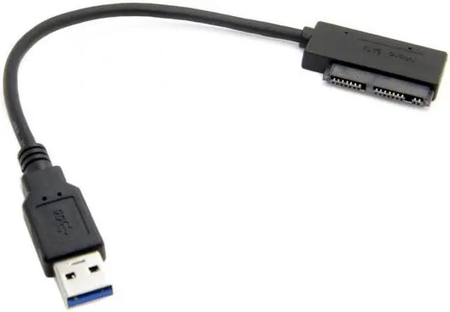 Alt view image 6 of 7 - Jimier Cable USB 3.0 to Micro SATA 7+9 16 Pin 1.8" 90 Degree Angled Hard Disk Driver SSD Adapter Cable 10cm