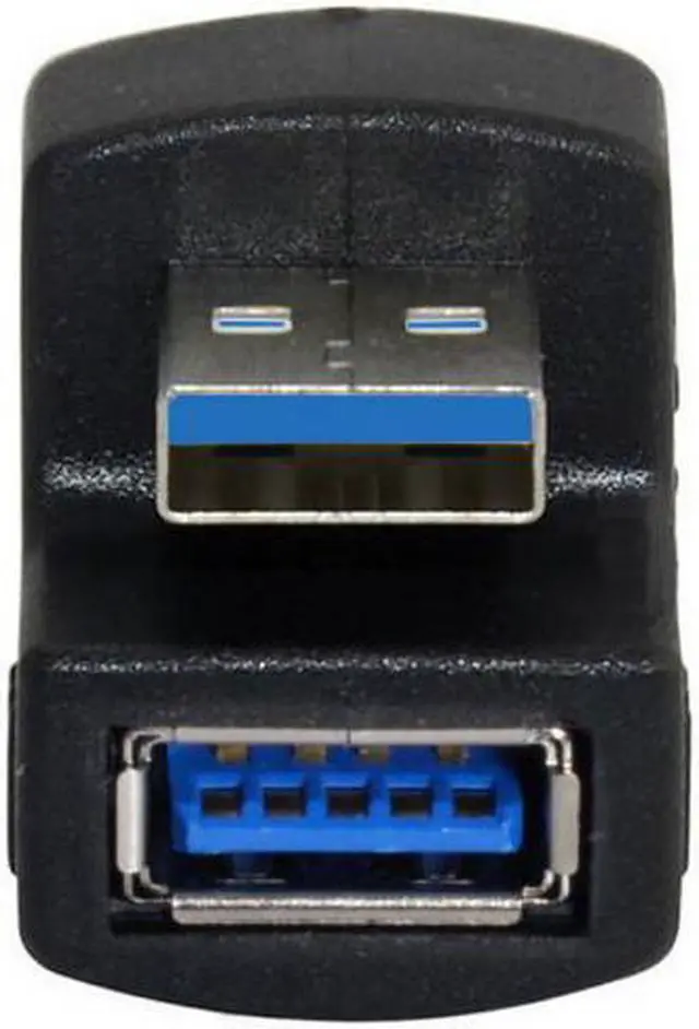 Alt view image 4 of 6 - Cablecc CY U3-099 1 Set UpDown Angled USB 3.0 Adapter A Male to Female Extension 180 Degree 5Gbps