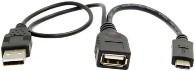 Main image of KAIBOXIXI USB-C Type-C USB 3.1 to  USB 2.0 Female OTG Data Cable with Power for Cell Phone & Tablet & Laptop & Macbook Pro