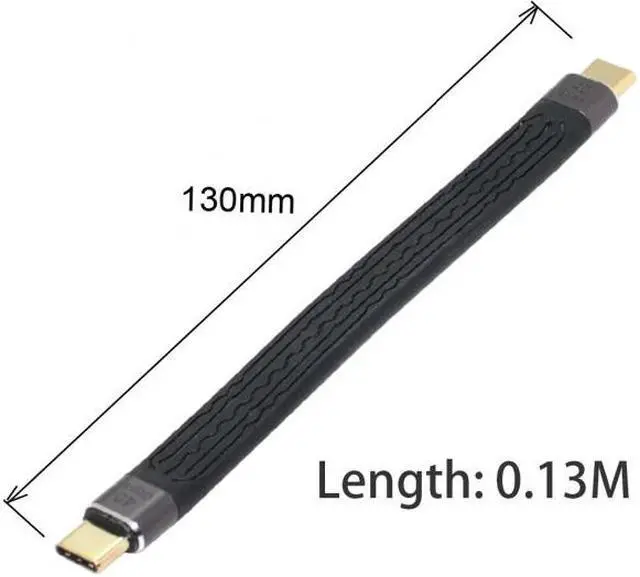 Main image of Chenyang Cable Type-C USB-C Male to Male USB4 40Gbps 100W 8K Flat Slim FPC Data Cable for Laptop & Phone 13cm