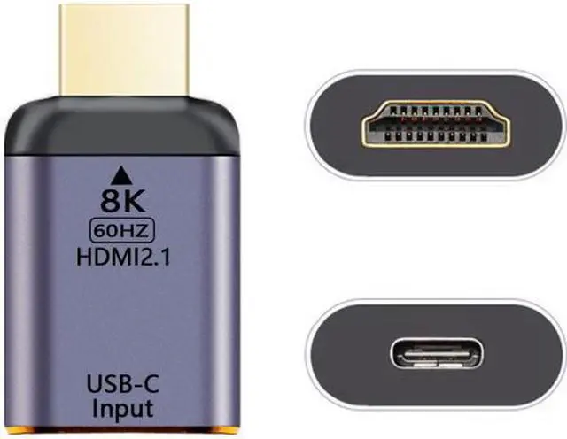 Main image of Jimier Cable USB-C Type C Female Source to HDMI Sink HDTV Adapter 8K@60hz 4K@120hz for Tablet & Phone & Laptop
