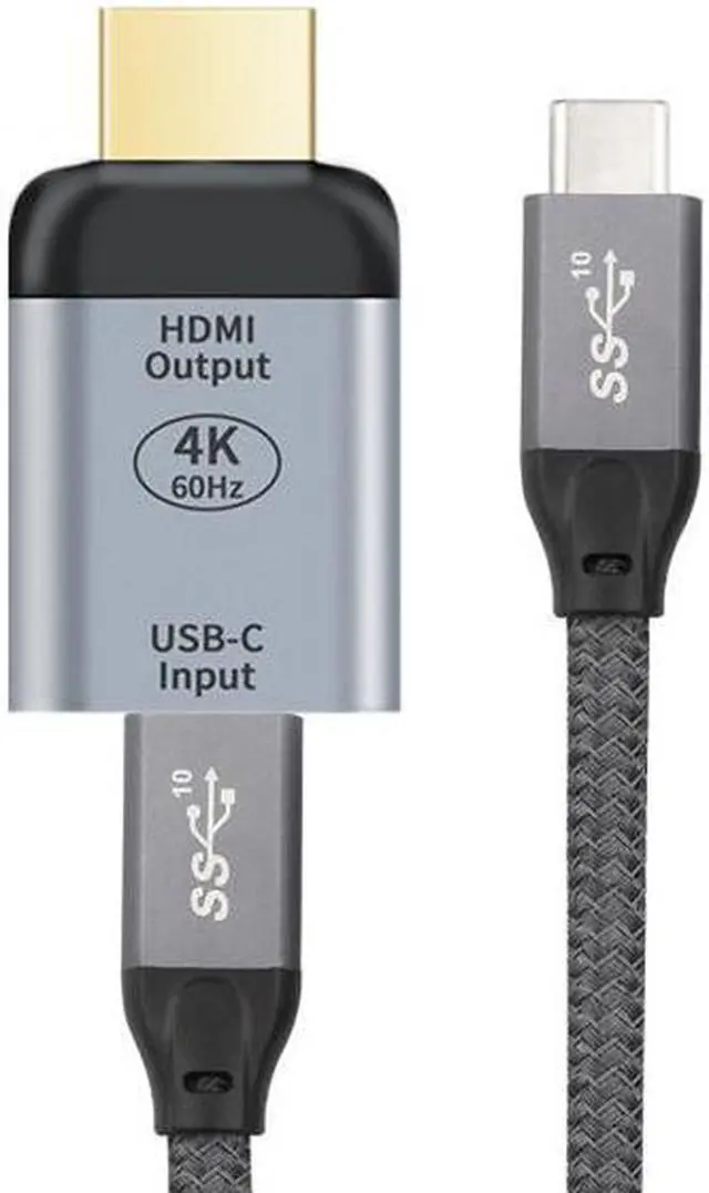 Alt view image 3 of 7 - Jimier Cable 10Gbps 100W Cable USB-C Type C Female Source to HDMI Sink HDTV Adapter 4K 60hz 1080p for Tablet & Phone & Laptop