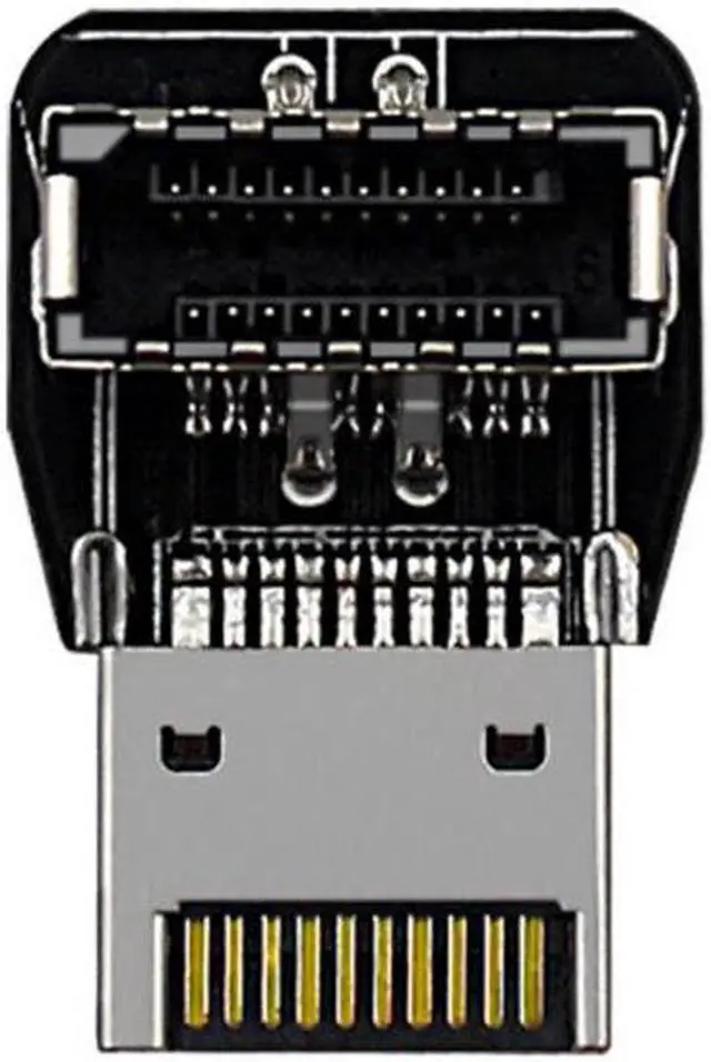 Alt view image 4 of 7 - Chenyang Cable 2pcs USB 3.1 Front Panel Header Male to Female Type-E Motherboard Extension Data Adapter