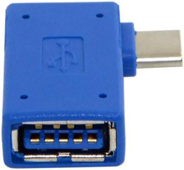 Alt view image 3 of 6 - Cablecc CY UC-035-RI USB-C Type-C to USB 3.0 Female OTG Adapter Right Angled 90 Degree for LaptopCell Phone