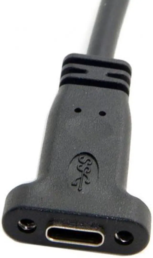 Main image of Jimier Cable USB-C USB 3.1 Type C Male to Female Extension Data Cable with Panel Mount Screw Hole