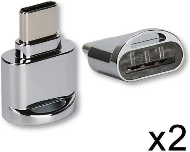 Alt view image 6 of 7 - Chenyang Cable 2pcs USB 2.0 Type C USB-C to Micro SD SDXC TF Card Reader Adapter for Macbook & Cell Phone