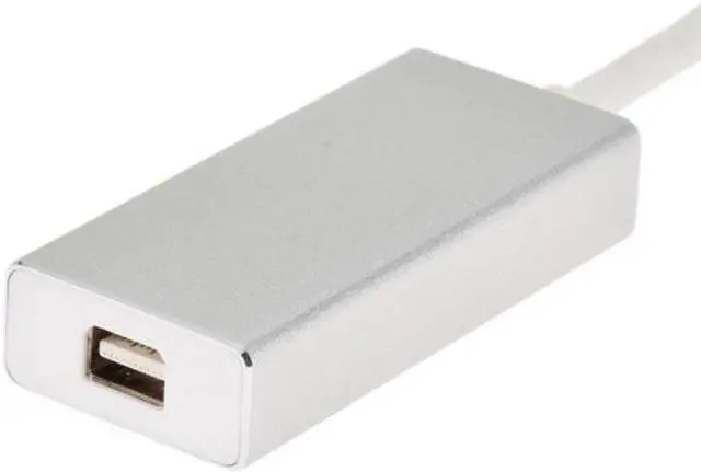 Alt view image 4 of 7 - Xiwai Cable USB-C USB 3.1 Type C to Mini DisplayPort DP 1080p HDTV Adapter Cable with Silver Case for Laptop Macbook
