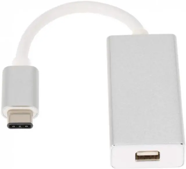 Alt view image 7 of 7 - Xiwai Cable USB-C USB 3.1 Type C to Mini DisplayPort DP 1080p HDTV Adapter Cable with Silver Case for Laptop Macbook