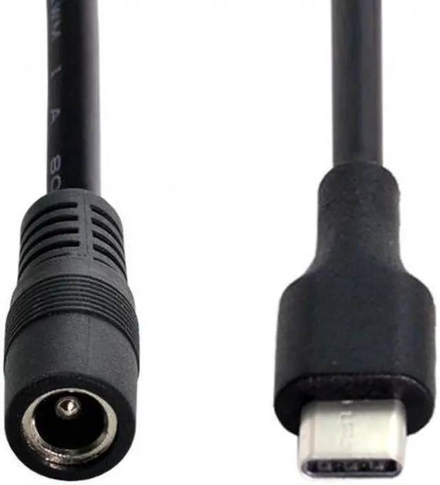 Alt view image 5 of 7 - Chenyang Cable USB 3.1 Type C USB-C to DC 5V 5.5*2.5mm Power Jack Extension Charge Cable for Cell Phone Tablet