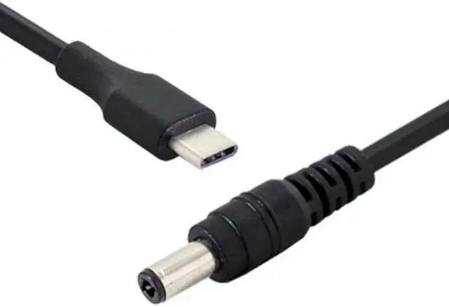 Alt view image 5 of 7 - Chenyang Cable USB 3.1 Type C USB-C to 5V DC 5.5 2.5mm Power Plug Extension Charge Cable for Cell Phone 25cm