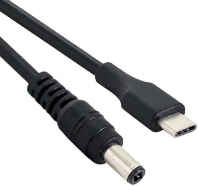 Alt view image 6 of 7 - Chenyang Cable USB 3.1 Type C USB-C to 5V DC 5.5 2.5mm Power Plug Extension Charge Cable for Cell Phone 25cm