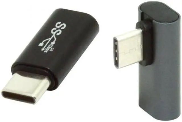 Main image of CYSM 2pcs/lot Low Profile Angled & Straight USB 3.1 Type C Male to USB-C Female Power Data 10Gbps Adapter for NS Switch & Phone