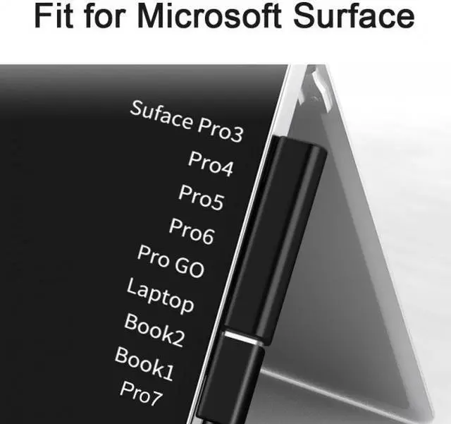 Alt view image 3 of 7 - Chenyang Cable DC 15V Type-C USB-C Female to Surface Pro7 Pro6 Pro5 Pro4 Pro X Go Book Charge Adapter