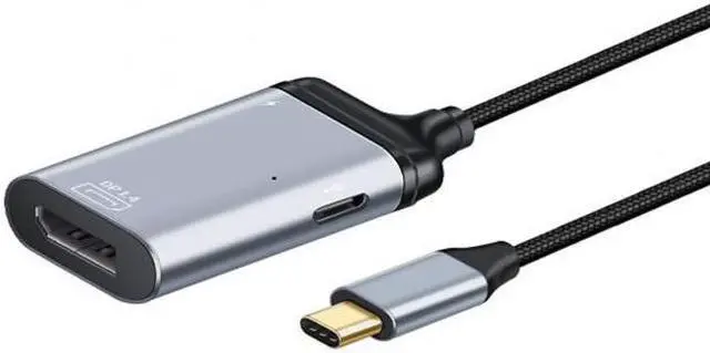 Alt view image 2 of 6 - KAIBOXIXI USB-C Type C to Displayport Monitor Converter Adapter 4K 2K 60hz with Female PD Power Port