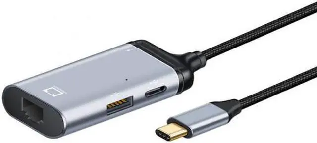 Alt view image 4 of 5 - Chenyang Cable USB-C Type-C USB3.1 to 1000Mbps Gigabit Ethernet Network LAN Adapter with Female PD Power Port