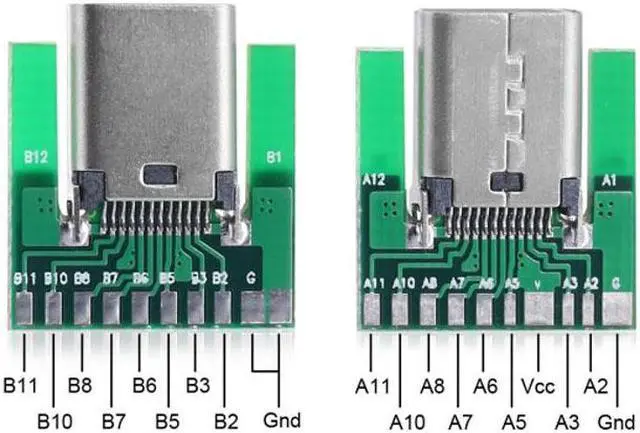 Alt view image 5 of 6 - Jimier Cable DIY 24pin USB 3.1 Type C Male & Female Plug & Socket Connector SMT type with PC Board 1 set