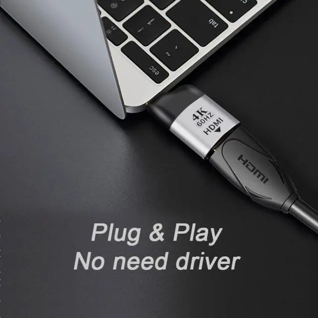 Alt view image 7 of 7 - Xiwai Cable USB-C Type C to HDMI Converter HDTV Adapter 4K 60hz 1080p for Tablet & Phone & Laptop