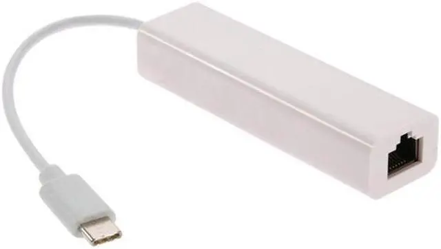 Alt view image 3 of 6 - CYSM USB-C Type C Male to 100Mbps Ethernet Network LAN Adapter for Apple Macbook & Laptop PC