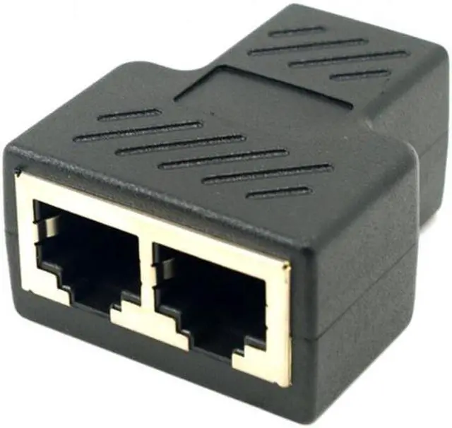 Alt view image 5 of 5 - CYSM STP UTP Cat6 RJ45 8P8C Plug To Dual RJ45 Splitter Network Ethernet Patch Cord Adapter