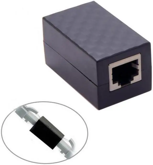 Alt view image 4 of 7 - Jimier Cable 5pcs/lot Lightning Protection RJ45 UTP STP CAT6 CAT5e Female to Female Network Lan Adapter Extender