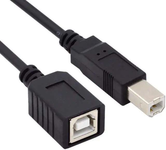 Main image of Jimier USB 2.0 B Type Male to Female Extension Cable 20cm for Printer Scanner Disk