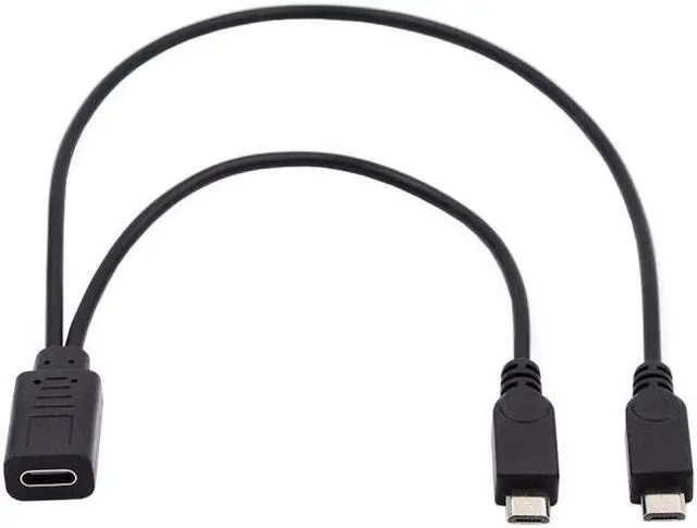 Main image of Jimier Type-C USB-C Female DC 5V to Dual Micro USB 5Pin Male Splitter Extension Charge Cable